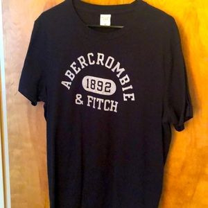 Abercrombie & Fitch classic tee navy blue